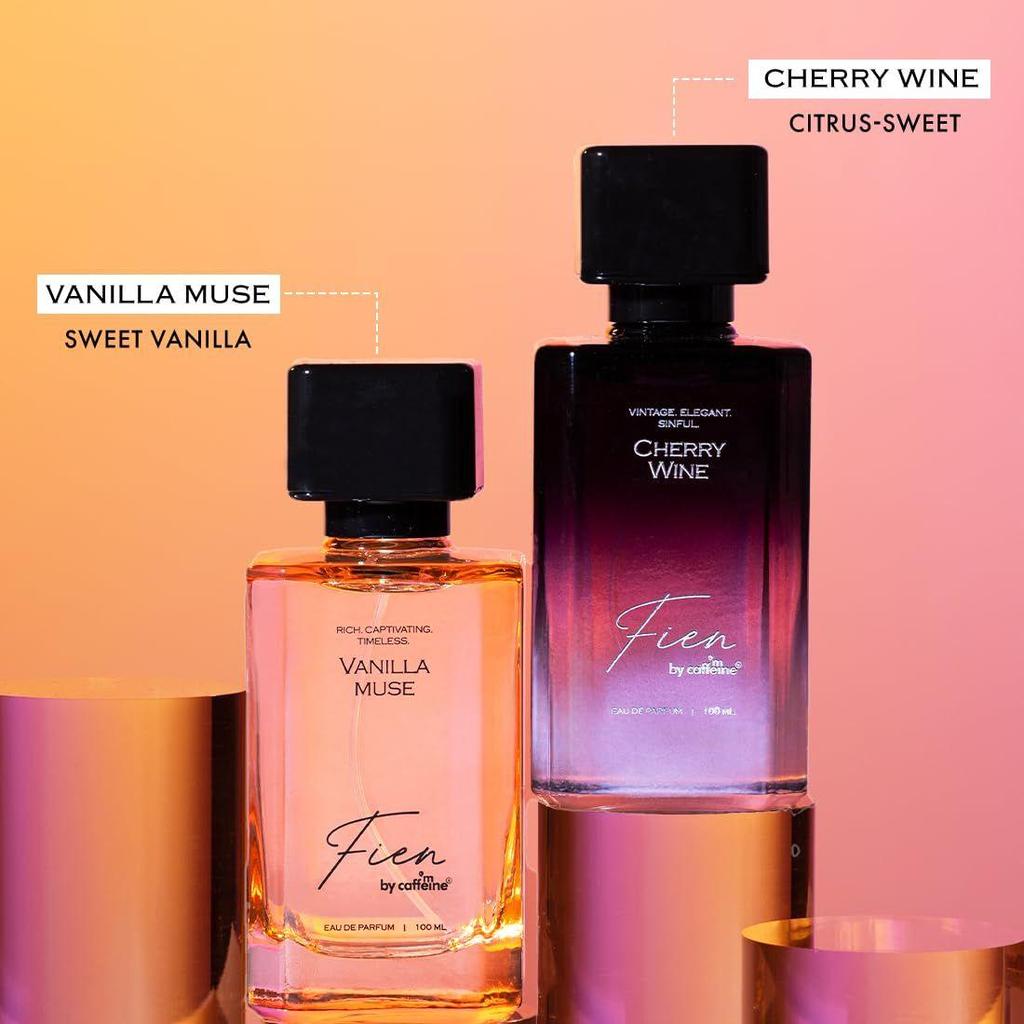 FIEN Perfume Vanilla Muse for Women | Sweet Gourmand Fragrance | 12 Hrs Long Lasting Eau De Parfum with Hazelnut, Peony & Vanilla Bean |