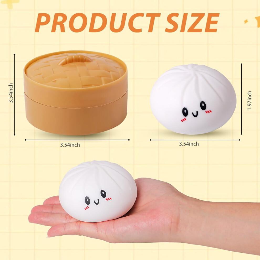 Pekkaxy Squishy Knödel Stressbälle für Erwachsene & Kinder – Fidget Sensorisches Spielzeug, Knetball zum Quetschen, Dehnbares Stressabbau-Spielzeug für ADHS – Kompatibel