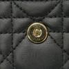 Used 10656 Glycine Wallet S0966ONMJ_M900 7941 Current Logo Charm Coin Purse Card Case Cannage Black Women's from Japan
