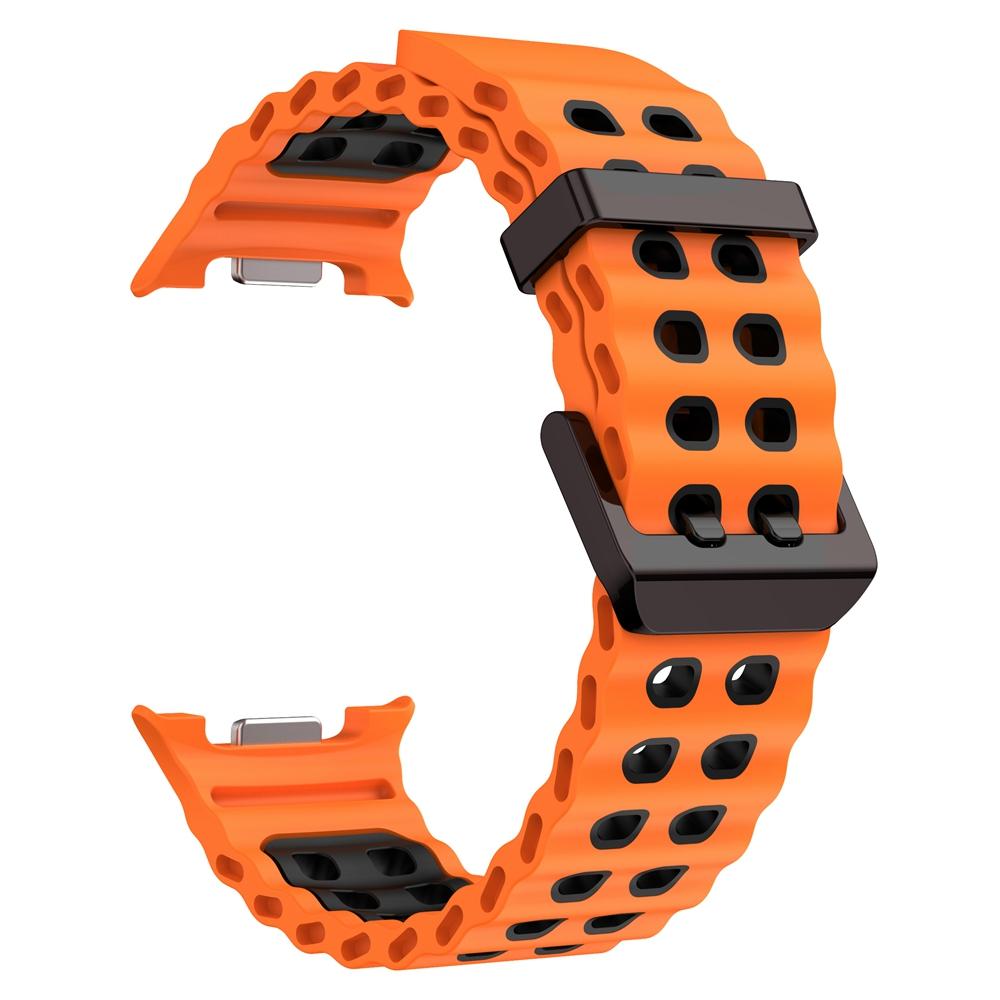 Silicone Marine Band For Samsung Galaxy Watch 8 Classic 46mm Sports Strap For Samsung Watch 8 44mm 40mm Bracelet Watchbands