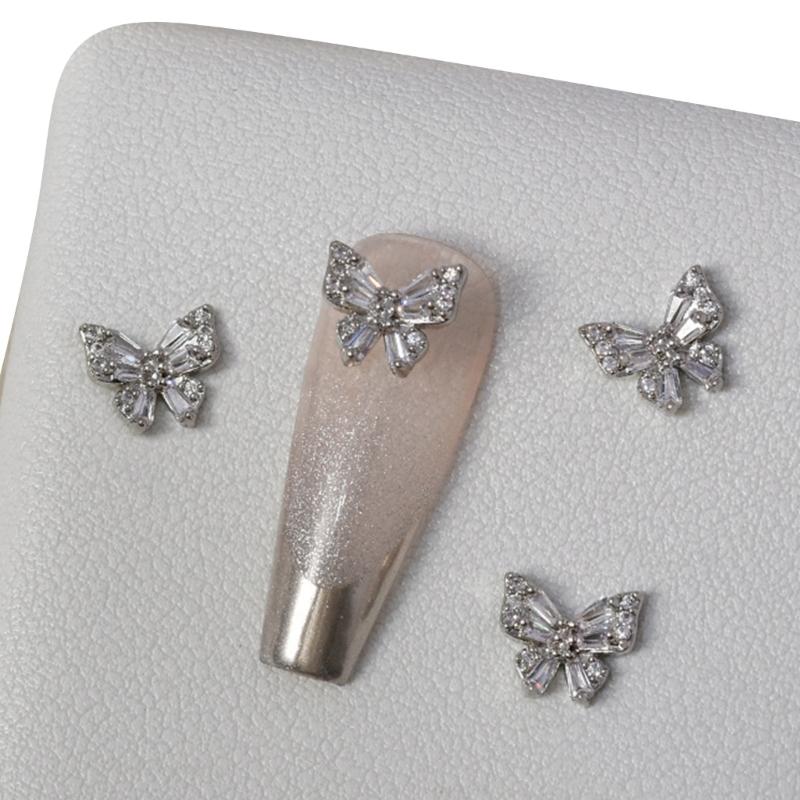 Нейл-арт Бабочки Стразы Металлические Шармы для Ногтей Украшения для Ногтей Металлические Заклепки для Ногтей 1