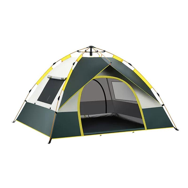 Walking Bear Strict Selection Tent Outdoor Automatic Quickly Open Camping Tent Rain-Proof Multi-Person Camping Two Doors and Two Windows