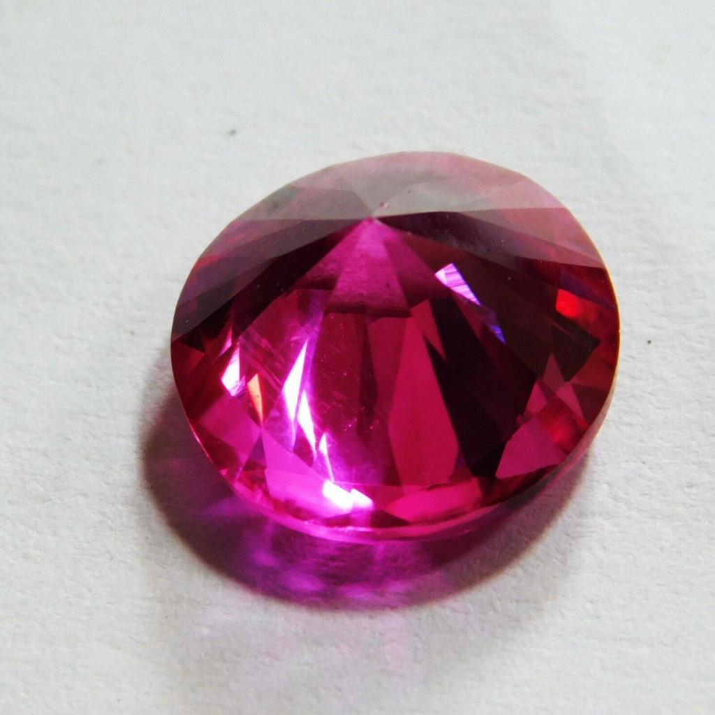 8 Carat Natural Pink Tourmaline Round Cut Earring Size Loose Gemstone CERTIFIED A-52 00B