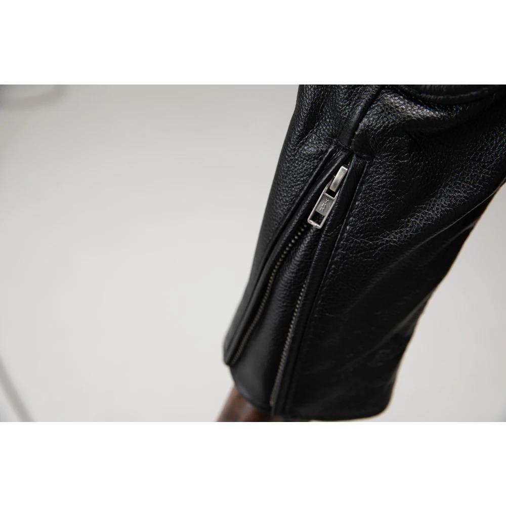 Chinesische Größe Echtes Leder Jacke Männer 100% Natürliche Rindsleder Echtes Leder Jacken Slim Fit Motorrad Jacke Mann Biker Mantel Herbst M357