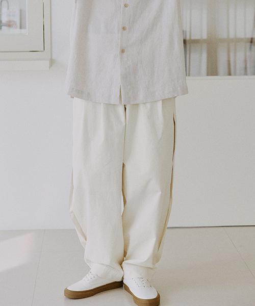 Mallen Unisex Side Balloon Pants (Cream)