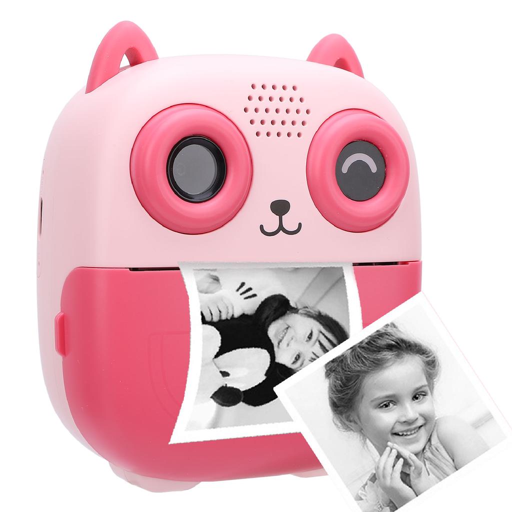 Print Camera 1080P 48MP Digital Video Camera Thermal Printing Dual HD Camera 2.4 Inch Screen Music Game Play 1300mAh Battery