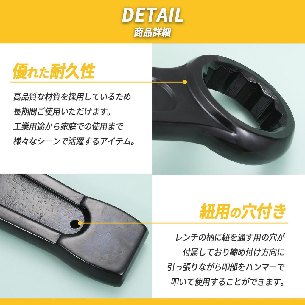 Mitoland 36mm Open End Impact Faucet Washing Plumbing DIY Wrench, Wrench, Wrench, Spanner, Wrench, Bolt, Machine, Car, Motorcycle, Repair, Cleaning,
