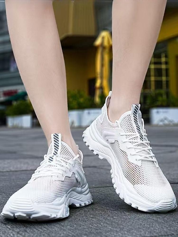 Fashion Mesh Upper Blue Low-Top Men's Casual Sneakers Original Fashion Summer Sale Wide Breathable Without Leather Gym Male Sports Shoes