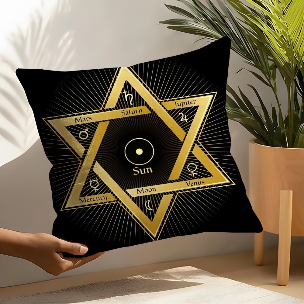 Mogen David Pillow Case Linen Cushion Covers For Decorative Sofa Home Pillows Case Car Chair Pillows Cases