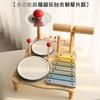 Wooden Early Education Beginners Percussion Bandstand Children'S Percussion Kit Drum Hand Percussion Drum Educational Toys