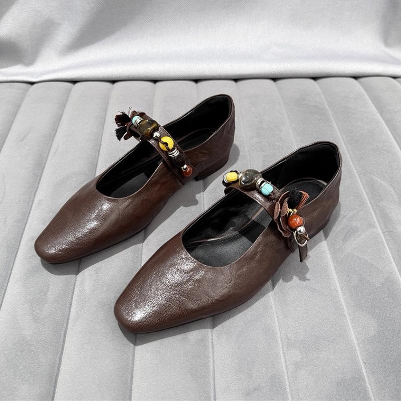 Flats Women Loafers Shoes Shallow Shoes Mary Jance Dress Sandals Woman Summer 2025 Casual Sport New Zapatillas De Mujer