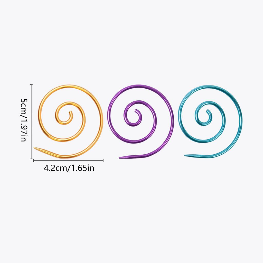 2Pcs Metal Stitching Marker Colorful Stitching Marker Rings Locking Stiching Marker Rings Knitting Marker for Crocheting