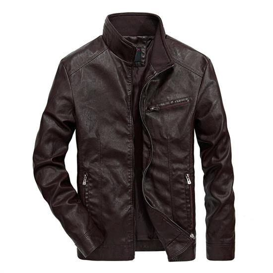 Good Quality Brand Motorcycle Leather Jackets Men Warm Patchwork Military Jacket Baseball Collar Pilot Leather Jacket Coats