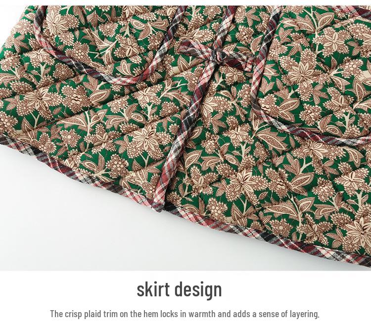 2025 Autumn/Winter Floral Cotton Jacket for Middle-aged & Elderly Mothers – Warm Loose Chinese Style Outerwear