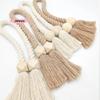 M-2Pcs Magnetic Wooden Tassel Window Curtain Curtain Holdbacks Bathroom Shower Curtain Accessories Home Decor Curtain Buckles