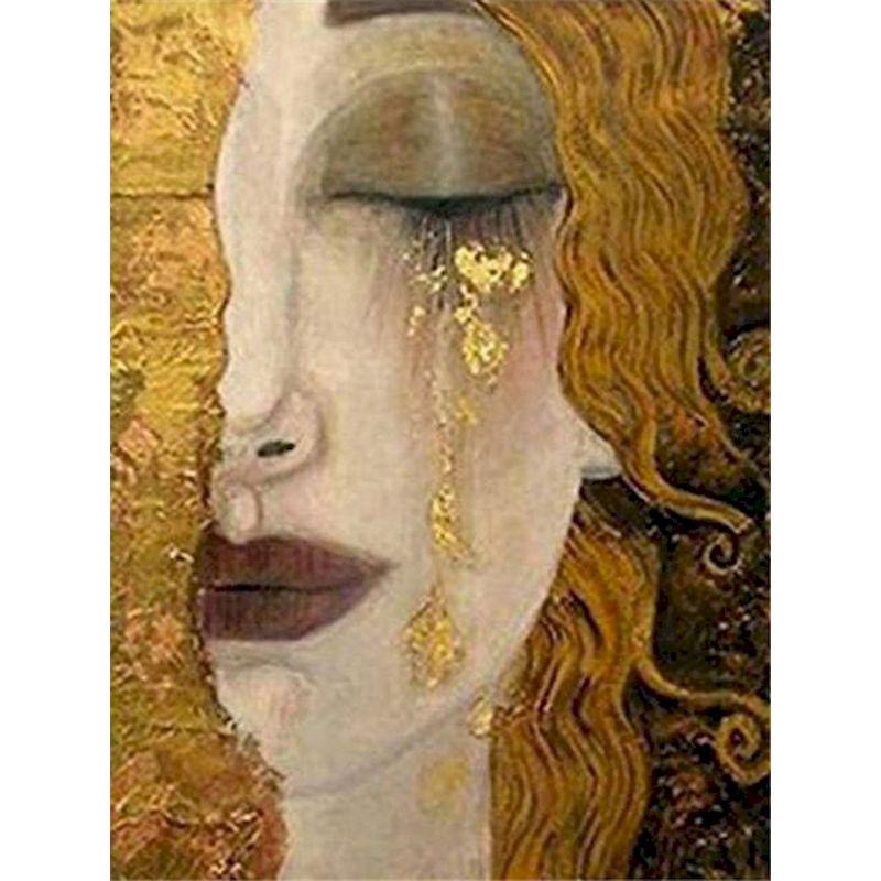 Diamant-Malerei-Set, komplett, rund, Strass-Mosaik, Klimt, 5D-Diamant-Stickerei, Landschaft, Kreuzstich, Heimdekoration