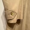 Used 80s UK-made Burberrys Single-Sleeve Balmacaan Trench Coat