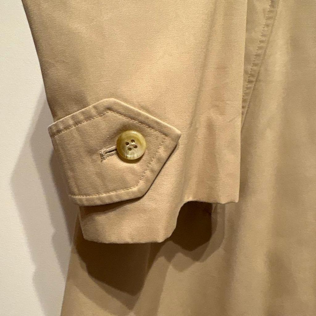 Used 80s UK-made Burberrys Single-Sleeve Balmacaan Trench Coat