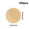 100Pieces Round Coffee Filters Disposable Paper Coffee Filter Discs Wood Pulp Texture for Home Office and Outdoor Use