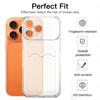 For IPhone 17 Phone Case with Card Holder Thin Lightweight Transparent Phone Covers with Credit Card Slot for IPhone 17 ProMax