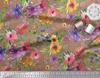 Soimoi Japan Crepe Satin Fabric Flower & Leaves Watercolor Decor Fabric Printed metre 42 Inch