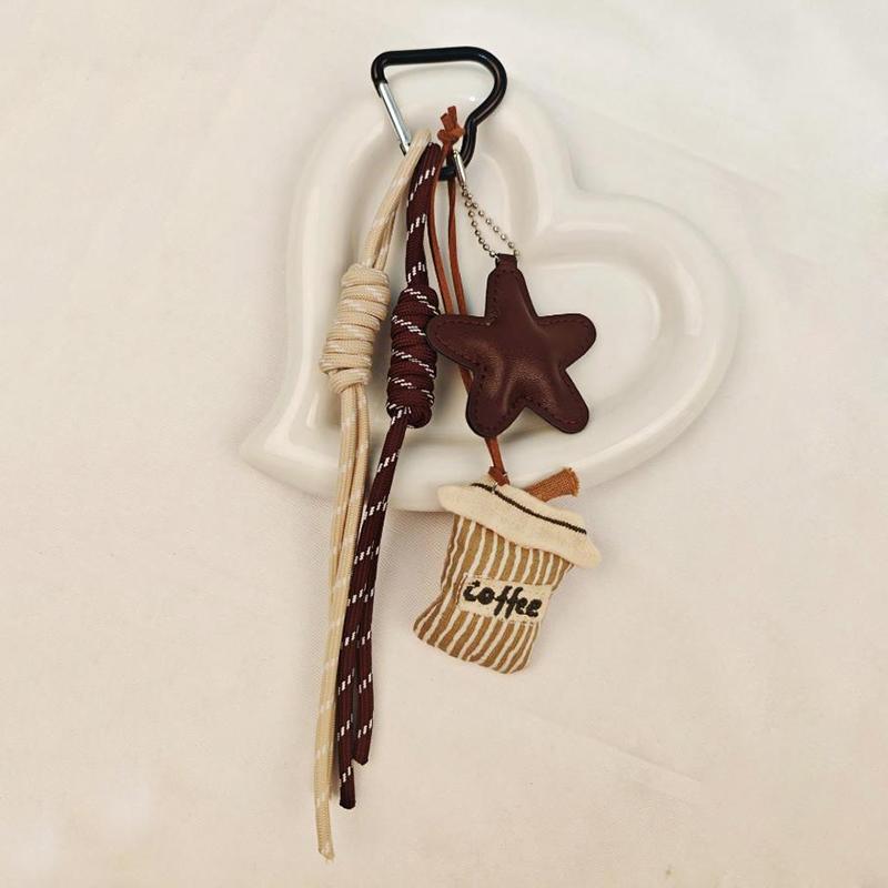 Yogodlns Handmade Nylon Woven Rope Bag Pendant Cute Candy Color Fashion Backpack Handbag Hanging Bags Accessories