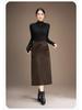 Women's Slimming Wool Knit Midi Skirt: A-Line, Hip-Hugging Winter Fashion 2025