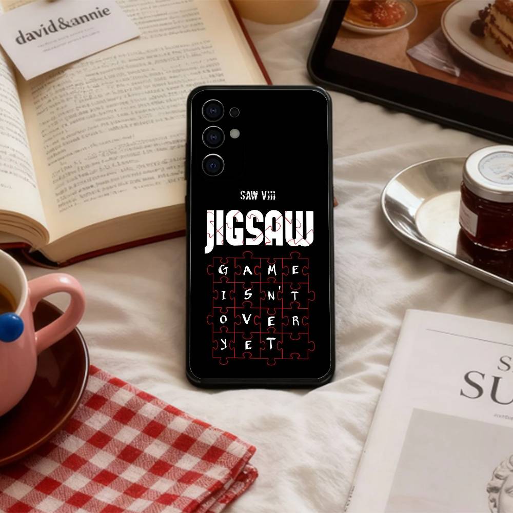 COOL S-Saw J-Jigsaw Phone Case For Samsung S 25,24,23,22,30,21,10,9,Ultra,Plus,Lite,FE,4,5 G Soft Black Case Samsung S20plus5G