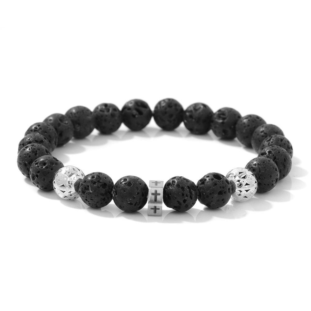 JYL TS Bracelet Men s Prayer Bead  Bold Boosts Faith & Strength volcano ua синий