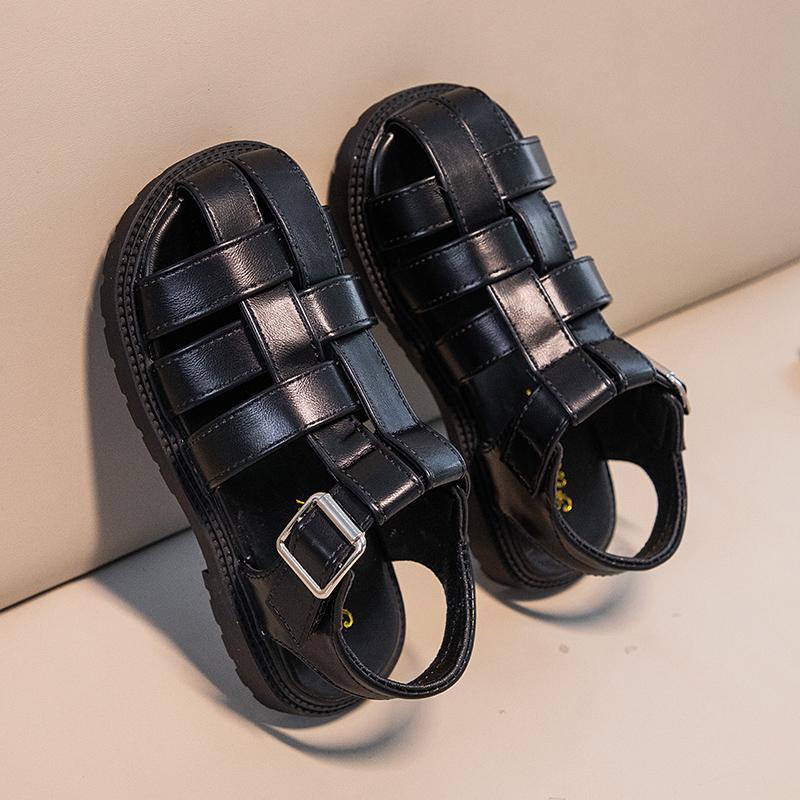 

Comfortable Best Kids Closed Toe Sandals Soft Sole Non-Slip Buckle Shoes for Toddler Boys Girls Summer Beach Daily Wear 26