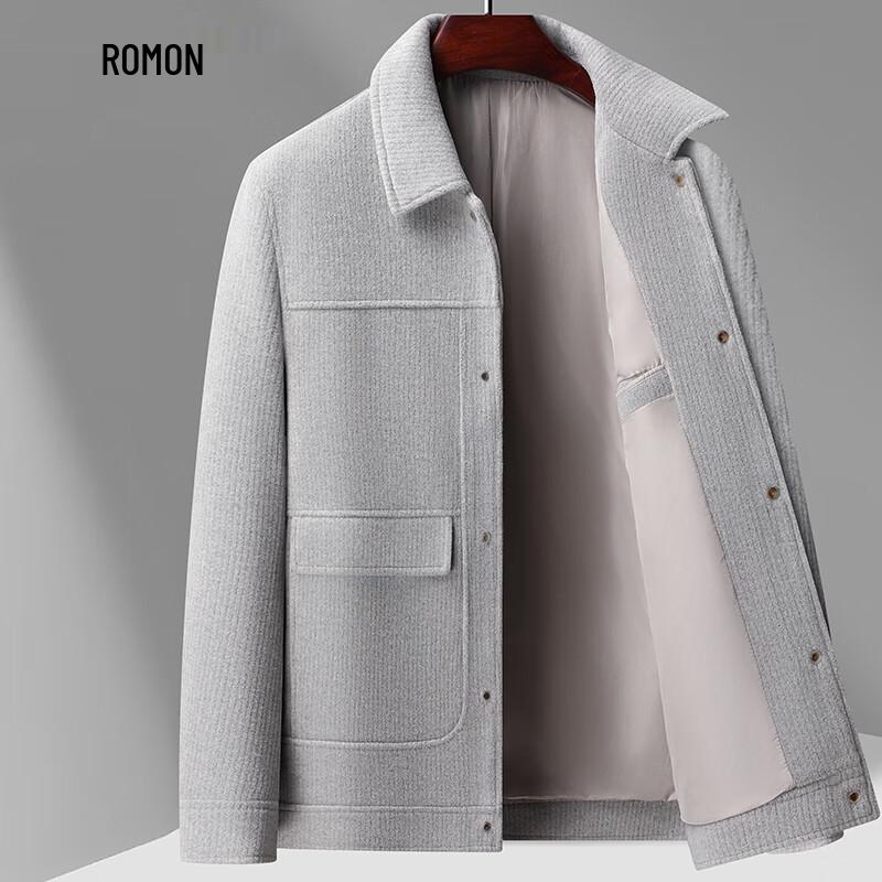 

Romon Men s Business Casual Thick Lapel Jacket 180
