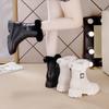 Inner heightening snow boots women's winter new casual mid-tube boots rabbit fur thermal cotton boots thick-soled women's boots