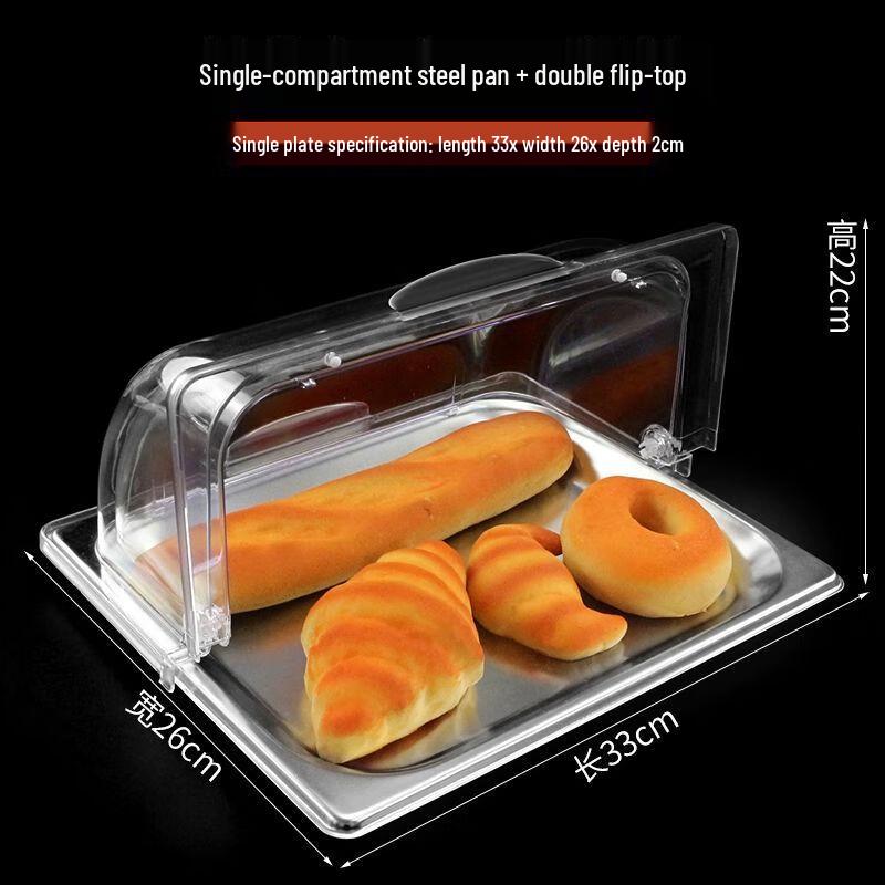 Xuankunpai Stainless Steel Divided Buffet Tray with Lid