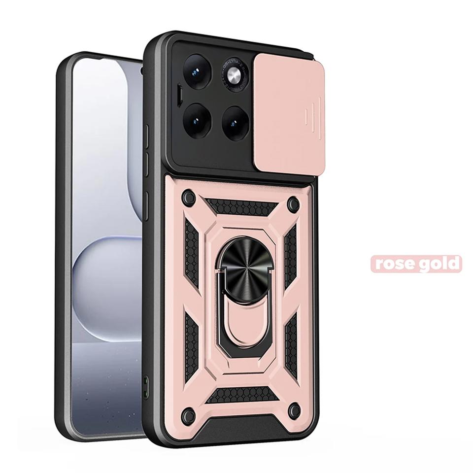 Magnetic Funda for Motorola Moto Edge 70 60 Fusion 60 Pro Phone Case Slide Camera Lens Ring Stand Holder Shockproof Cover Capa