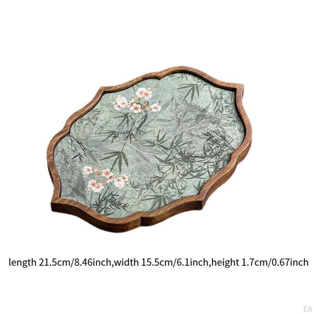 Tea Tray Gongfu Table Chinese Kung Fu Decorative Jewelry Organizer Serving Platter for