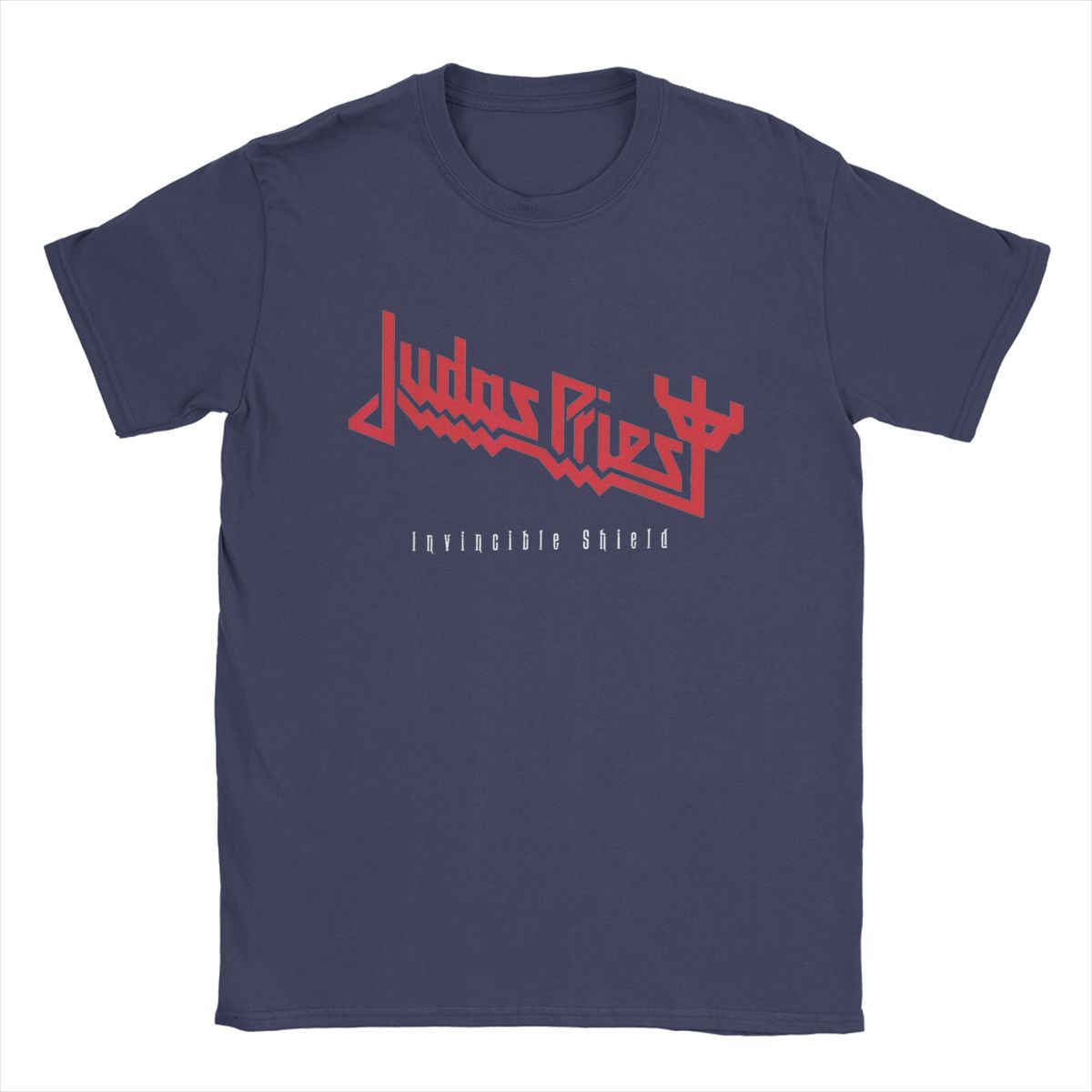 

Чоловічі футболки Judas Priest Повсякденні футболки зі 100% бавовни Футболки з коротким рукавом Топи з круглим вирізом Великий розмір 4XL