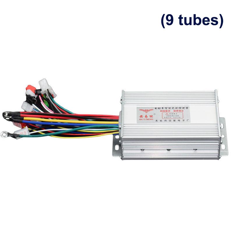 36V-48V 350W/500W Borstlös DC-motor Hastighetsregulator Ersättning för Elcykel E-cykel Scooter