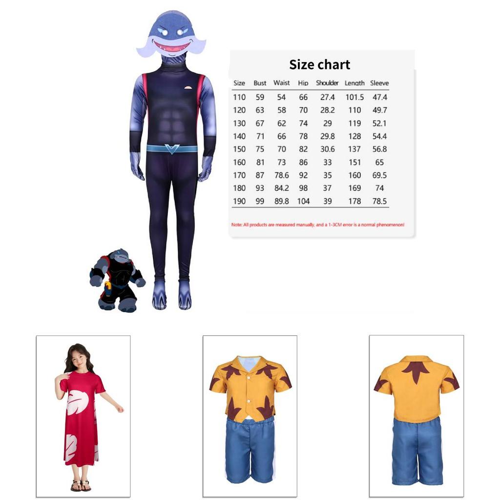 Comfortable And Stylish Interstellar Baby Cosplay Costume For Kids With Cartoon Prints In Stitch Design