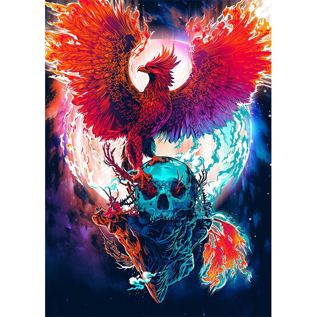 Fantasy Dragon Phoenix Wolf White Tiger Prints Poster Canvas Painting Modern Wall Art Picture For Living Room Bedroom Home Decor