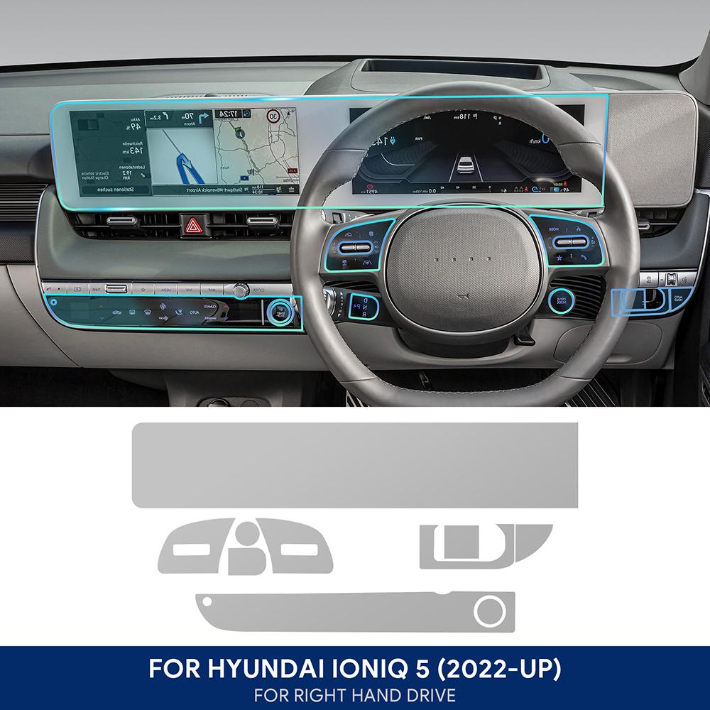 Φιλμ Προστατευτικό Οθόνης TPU Για Hyundai IONIQ 5 2022 2023 2024 2025 2026 Αυτοκίνητο GPS Πλοήγηση Οθόνη Αφής Εσωτερικά Αξεσουάρ