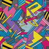 Outdoor Decorative Fabrics Oxford - Geometric Pattern I Dx3465