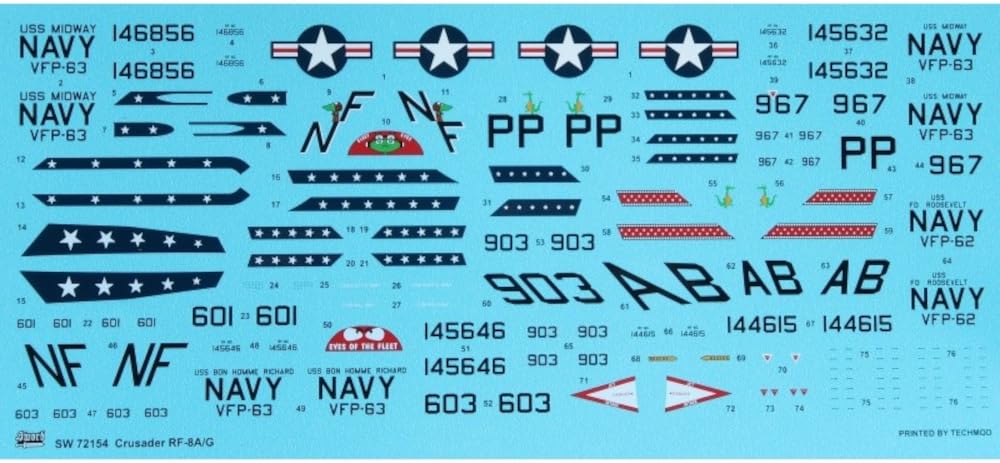 Sword Photo Crusader Vietnam Plastic Model Kit SWD72154 1/72 RF-8A/G (Airplane)