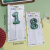 Colorful Dinosaur Number Birthday Candles for Kids' Party Cake Decorations