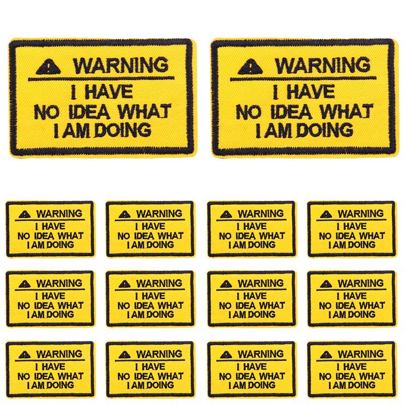 5pcs Cartoon Patch Letter Slogan Embroidery Patch Iron On Patches For Clothing Thermoadhesive Patches For Clothes Jeans Sew Diy