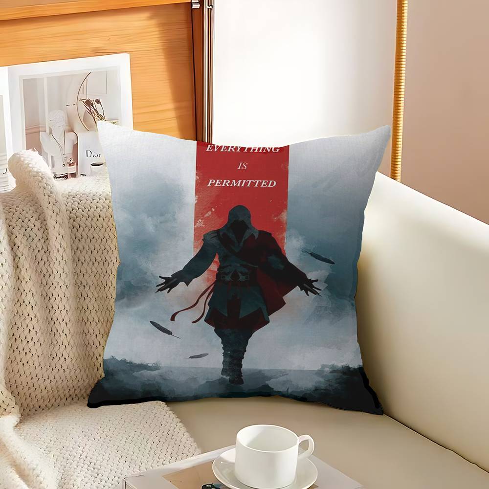 A-Assassins Creed Personalized Picture Text Home Decorative Pillows Household Gifts 45X45Cm