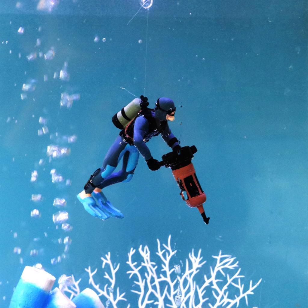 Fish Tank Diver Decoration Swimming Posture Little Diver Aquarium Decoration Ornament