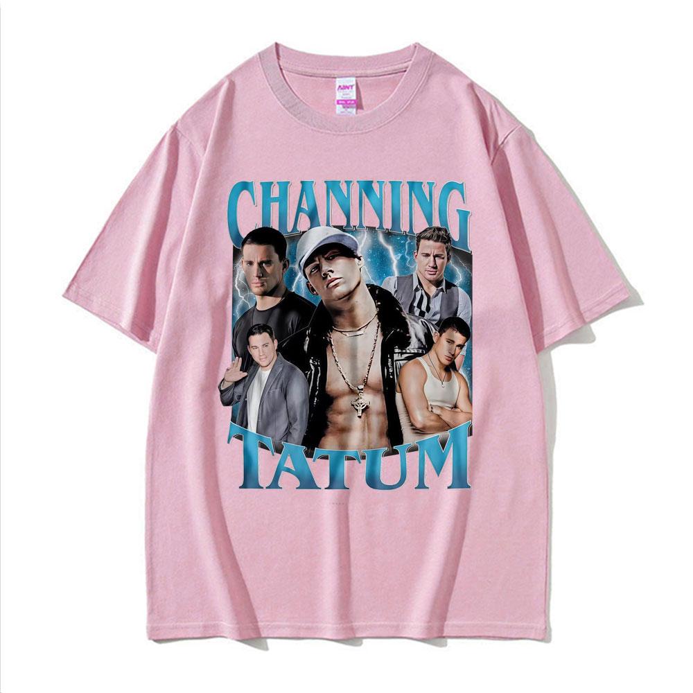 Retro 90s Channing Tatum Homage Tshirts Men Women Casual Cotton Short Sleeve T Shirt Fashion Summer Oversized Tshirt Streetwear