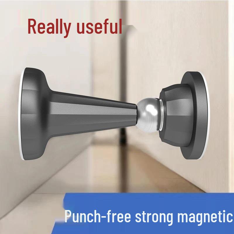 Magnetic Punch-Free Door Stopper: Bathroom & Household Anti-Collision Solution
