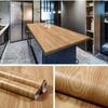 Wood Grain Design Easy to Clean Wallpaper Wall Sticker Cabinet Door Sticker Home Decoration