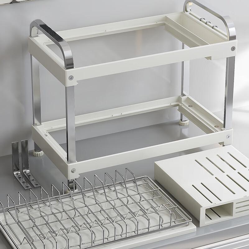 Multifunctional 3-Tier Stainless Steel Countertop Dish Drying Rack